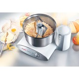 Bosch Robot ménager 1000 W, Robot de cuisine Blanc/Argent, MUM6N21