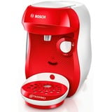 Bosch TAS1006 machine à café Entièrement automatique Cafetière à dosette 0,7 L, Machine à capsule Rouge/Blanc, Cafetière à dosette, 0,7 L, Capsule de café, 1400 W, Rouge, Blanc