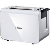 Bosch TAT8611, Grille-pain Acier inoxydable/Blanc, Vente au détail