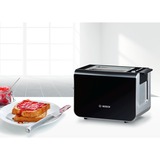 Bosch TAT 8613, Grille-pain Acier inoxydable/Noir, Vente au détail