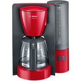 Bosch TKA6A044 machine à café Machine à café filtre, Machine à filtre Rouge/gris, Machine à café filtre, Café moulu, 1200 W, Anthracite, Rouge
