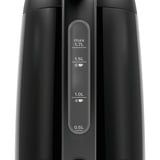 Bosch TWK3P423 bouilloire 1,7 L 2400 W Noir Noir, 1,7 L, 2400 W, Noir, Acier inoxydable, Indicateur de niveau d'eau, Sans fil