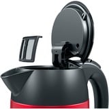 Bosch TWK3P424 bouilloire 1,7 L 2400 W Gris, Rouge Rouge/gris, 1,7 L, 2400 W, Gris, Rouge, Acier inoxydable, Indicateur de niveau d'eau, Arrêt de sécurité en cas de surchauffe