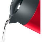 Bosch TWK3P424 bouilloire 1,7 L 2400 W Gris, Rouge Rouge/gris, 1,7 L, 2400 W, Gris, Rouge, Acier inoxydable, Indicateur de niveau d'eau, Arrêt de sécurité en cas de surchauffe