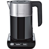 Bosch TWK8613 bouilloire 1,5 L 2400 W Noir Noir/Argent, 1,5 L, 2400 W, Noir, Thermostat réglable, Indicateur de niveau d'eau, Arrêt de sécurité en cas de surchauffe