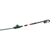Bosch UniversalHedgePole 18, Taille-haies Vert/Noir, 43 cm, Lame unique, 1,6 cm, 2200 spm, 200 m², Noir, Vert, Rouge
