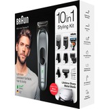 Braun 81705167 tondeuse à cheveux Gris argent foncé/Noir, Gris, Plastique, 0,5 mm, 2,1 cm, Oreille, Nez, LED