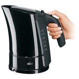 Braun Bouilloire Multiquick 5 WK 500 Noir, 1,6 L, 3000 W, Noir, Indicateur de niveau d'eau, Filtrage, Vente au détail