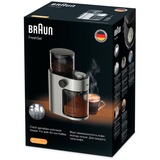 Braun KG 7070 110 W Acier inoxydable, Moulin à café Acier inoxydable/Noir, 110 W, 1,55 kg, 130 mm, 190 mm, 270 mm, 170 mm