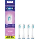 Braun Pulsonic Sensitive 4 pièce(s) Blanc, Tête brosse à dent électrique Blanc, 4 pièce(s), Blanc, 3 mois, Oral-B, Boîte