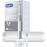 Braun Pulsonic Slim Luxe 4500 Adulte Brosse à dents à ultrasons Platine, Brosse a dents electrique Platine, Adulte, Brosse à dents à ultrasons, Soin quotidien, Sensible, Blanchiment, 62000 mouvements par minute, Platine, 2 min