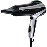 Braun Satin Hair 7 HD 730, Sèche-cheveux Noir/Argent, Noir, Monochromatique, Plastique, 2 m, Chine, 2200 W