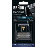 Braun Series 3 BR-KP505, Tête de rasage Noir, Tête de rasage, 1 tête(s), Noir, Plastique, Métal, Braun, geschikt voor de scheerapparaten 380, 360, 5877, 5874, 5775, 5770, 5715, 5665, 5614, 5612, 5600,...