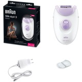 Braun Silk-épil 3 3170, Appareil à épiler Blanc/Violet