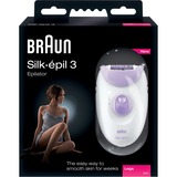 Braun Silk-épil 3 3170, Appareil à épiler Blanc/Violet