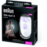 Braun Silk-épil 3 3170, Appareil à épiler Blanc/Violet