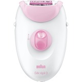 Braun Silk-épil 3 3270 20 pince(s) Blanc, Rose, Appareil à épiler Blanc/Framboise, Blanc, Rose, 20 pince(s), Allemagne, Secteur, 100 - 240 V, Batterie intégré