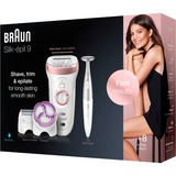 Braun Silk-épil 9 9/980 SensoSmart 40 pince(s) Or rose, Blanc, Appareil à épiler Blanc/Or rose, Or rose, Blanc, 40 pince(s), Allemagne, Intégré, 2 h, 50 min