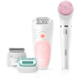 Braun Silk–épil Beautyset 5, Appareil à épiler Blanc/Rose