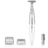 Braun Silk-épil FG 1100 Argent, Blanc, LadyShaver Blanc/Argent, Argent, Blanc, AAA, Alcaline, 1.5 V, 120 min, 45 mm