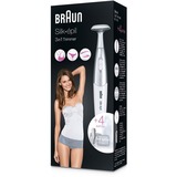 Braun Silk-épil FG 1100 Argent, Blanc, LadyShaver Blanc/Argent, Argent, Blanc, AAA, Alcaline, 1.5 V, 120 min, 45 mm