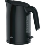 Braun WK 3110 BK bouilloire 1,7 L 3000 W Noir Noir, 1,7 L, 3000 W, Noir, Indicateur de niveau d'eau, Sans fil