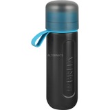Brita fill&go Active, Gourde Noir/Bleu, 0,6 ml, Utilisation quotidienne, Fitness, Randonnée, Sports, Noir, Vert, Adulte, Homme/femme, Bouchon sport