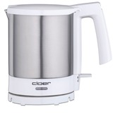 Cloer 4701 bouilloire 1,5 L 1800 W Acier inoxydable, Blanc Acier inoxydable/Blanc, 1,5 L, 1800 W, Acier inoxydable, Blanc, Sans fil
