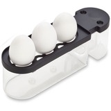 Cloer 6020, Cuiseur à oeufs Noir, 3 oeufs, Vente au détail