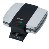 Cloer Gauffrier 1445, Machine à gauffre Argent/Noir, Retail, Vente au détail