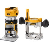 DEWALT DCW604NT-XJ défonceuse et rogneuse Noir, Jaune 25500 tr/min, Fraiseuse Jaune/Noir, Base fixe, Sans brosse, Noir, Jaune, 25500 tr/min, 6,6.35 (1/4"),8 (5/16"), 16000 tr/min