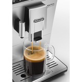 DeLonghi Autentica Cappuccino ETAM 29.660.SB Machine à expresso, Machine à café/Espresso Argent/Noir, Machine à expresso, Café en grains, Broyeur intégré, 1450 W, Noir, Acier inoxydable