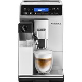 DeLonghi Autentica Cappuccino ETAM 29.660.SB Machine à expresso, Machine à café/Espresso Argent/Noir, Machine à expresso, Café en grains, Broyeur intégré, 1450 W, Noir, Acier inoxydable