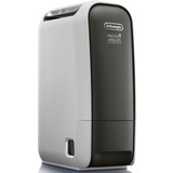 DeLonghi DNS65 2,8 L 34 dB Noir, Gris, Déshumidificateur Noir/Blanc, 220 - 240 V, 50 Hz, 1 - 35 °C, 30 - 95%, 340 mm, 192 mm