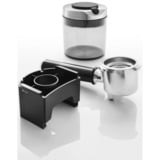 DeLonghi Dedica Argent, Moulin à café Argent/Noir, Moulin à café, 350 g, Fraise conique, Acier inoxydable, LCD, Argent