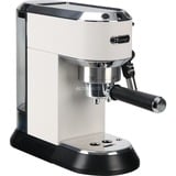 DeLonghi Dedica Style EC 685.W Semi-automatique Machine à expresso 1,1 L Blanc/argent lustré, Machine à expresso, 1,1 L, Dosette de café, Café moulu, 1300 W, Noir, Argent, Blanc