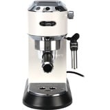 DeLonghi Dedica Style EC 685.W Semi-automatique Machine à expresso 1,1 L Blanc/argent lustré, Machine à expresso, 1,1 L, Dosette de café, Café moulu, 1300 W, Noir, Argent, Blanc