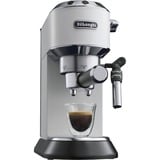 DeLonghi Dedica Style EC 685.W Semi-automatique Machine à expresso 1,1 L Blanc/argent lustré, Machine à expresso, 1,1 L, Dosette de café, Café moulu, 1300 W, Noir, Argent, Blanc