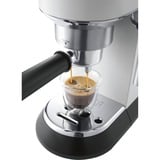 DeLonghi Dedica Style EC 685.W Semi-automatique Machine à expresso 1,1 L Blanc/argent lustré, Machine à expresso, 1,1 L, Dosette de café, Café moulu, 1300 W, Noir, Argent, Blanc