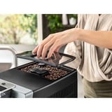 DeLonghi Dinamica Ecam 350.35.SB Entièrement automatique Machine à expresso 1,8 L, Machine à café/Espresso Argent/Noir, Machine à expresso, 1,8 L, Café en grains, Café moulu, Broyeur intégré, 1450 W, Noir, Argent