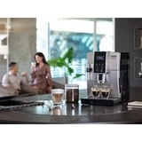 DeLonghi Dinamica Ecam 350.35.SB Entièrement automatique Machine à expresso 1,8 L, Machine à café/Espresso Argent/Noir, Machine à expresso, 1,8 L, Café en grains, Café moulu, Broyeur intégré, 1450 W, Noir, Argent