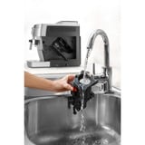 DeLonghi ECAM 22.110.SB machine à café Entièrement automatique Machine à expresso 1,8 L, Machine à café/Espresso Argent/Noir, Machine à expresso, 1,8 L, Café en grains, Café moulu, Broyeur intégré, 1450 W, Noir, Argent