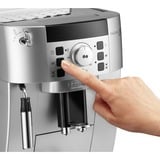 DeLonghi ECAM 22.110.SB machine à café Entièrement automatique Machine à expresso 1,8 L, Machine à café/Espresso Argent/Noir, Machine à expresso, 1,8 L, Café en grains, Café moulu, Broyeur intégré, 1450 W, Noir, Argent