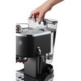 DeLonghi Icona Vintage Entièrement automatique Machine à expresso 1,4 L Noir/argent lustré, Machine à expresso, 1,4 L, Dosette de café, Café moulu, 1100 W, Noir