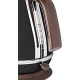 DeLonghi KBOV 2001.BK bouilloire 1,7 L 2000 W Noir, Marron Noir, 1,7 L, 2000 W, Noir, Marron, Acier inoxydable, Indicateur de niveau d'eau, Arrêt de sécurité en cas de surchauffe