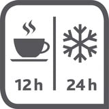 Emsa 504235 carafe, pichet et bouteille Noir, Verseuse isotherme Noir, Noir, 12 h, 24 h, Allemagne, 145 mm, 178 mm