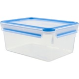 Emsa CLIP & CLOSE Rectangulaire Boîte 2,3 L Bleu, Transparent 1 pièce(s) Transparent/Bleu, Boîte, Rectangulaire, 2,3 L, Bleu, Transparent, Polypropylène (PP), Élastomère thermoplastique (TPE), Allemagne