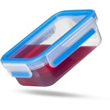 Emsa CLIP & CLOSE Rectangulaire Boîte 2,3 L Bleu, Transparent 1 pièce(s) Transparent/Bleu, Boîte, Rectangulaire, 2,3 L, Bleu, Transparent, Polypropylène (PP), Élastomère thermoplastique (TPE), Allemagne