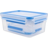 Emsa CLIP & CLOSE Rectangulaire Boîte Bleu, Transparent 3 pièce(s) Transparent/Bleu, Boîte, Rectangulaire, Bleu, Transparent, Élastomère thermoplastique (TPE), Allemagne, 3 pièce(s)