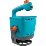 GARDENA 00431-20 distributeur manuel 1,8 L, Épandeur Turquoise/Noir, 1,8 L, 4 m, Bleu, Gris, Orange